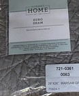 Jcp Quilted Euro Pillow Sham Cover 26  X 26  Gray  New