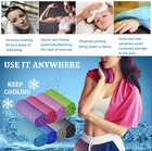Cooling Towel For Neck And Face  Cool Ice Sport Workout Yoga Sweat Towels