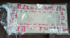 Alsace France Bread baguette Basket Cotton Reversible W ties