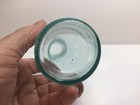 Antique Aqua Crosshatch Not To Be Taken Poison Jug 