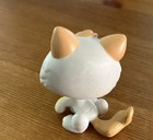 Littlest Pet Shop Lps  134 Hasbro White Orange Kitten Cat Blue Eyes