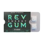 Rev Energy Gum 100mg Of Caffeine - Sugar Free Spearmint  12 Pack 72 Pieces Total