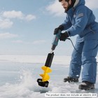 6  Diameter Ice Drill Auger  Nylon Ice Fishing Auger Replacement Part Yellow