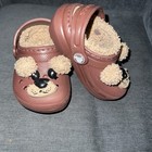 Crocs Kids Brown Fun Lab Bear Lined Clog Toddler C5 Shoes