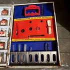 Vintage Gilbert Chemistry Experiment Lab Metal Case Beakers - Missing Some