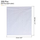 200 Pack Toner Reactive Foil 8 5 x11  A4 Foil Paper For Diy Craft 4 Colors