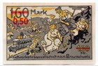1921 Germany Braunschweig Notgeld  50 Mark Note  87 