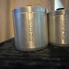 Vintage Aluminum Kitchen Canister Set Of 5 Flour Sugar Coffee Tea Grease Mcm Co