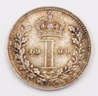1900 Great Britain One Penny Silver Coin Maundy Money Choice Au