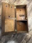 Antique Western Electric Co  317 Bu Wood Box Wall Mount Telephone Parts Lot