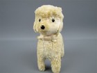 Vintage Wind Up Wagging Plush Furry Poodle Made In Japan 4 75 