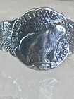 Vintage Yellowstone National Park Ring Bear Pinky Band Size 2 5 Sterling Silver