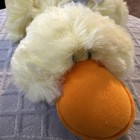 Vintage Eden Fluffy Duck Plush Chick Yellow Large Floppy Laying Down Cuddly 20 