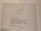 Ronald Reagan Signed 1985 White House Letter Autographed Mayfield Dairy Tennesse