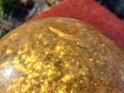 Brunswick Gold Crown Gold Flake Bowling Ball 13lbs Damaged 