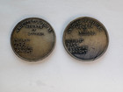 Antique Knights Of Pythias 2 Token Medals Fcb Fraternal Lodge Coin Vintage 1800s