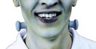 Latex Silver Neck Bolts Monster Frankenstien Costume Makeup Fa94