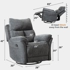 Ebello Swivel Rocker Recliner Chair Nursery Manual Glider Rocking Recliner Chair
