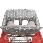 Soft Pillow Attached Waterproof 2-in-1 Baby Grocery Cart Seat Cover And High Cha