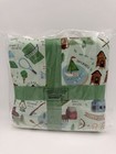 Nib Little Sleepies Green Camp Camping Bamboo Viscose Large Cloud Blanket