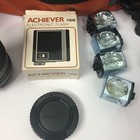 Vtg Fujica Ax-35mm Slr Camera W  Bag Extra Lense Achiever Electronic Flash Bulbs