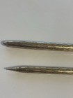 Vintage Lady Sheaffer Clipless Skripsert Tulle Gold Fountain Pen   Pencil Set