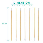 200 Pcs Count 6  Inch Long Cotton Swabs With Wooden Handles Cotton Tipped Applic