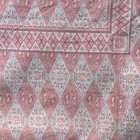 Martine Nourissat Rectangle Tablecloth Cotton France Paisley Turquouse Orange