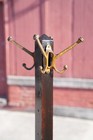 Antique Hall Tree Clothing Rack Hat Coat Stand Vintage Cast Iron Hooks Vintage