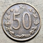 1969 Czechoslovakia 50 Haleru - Czech Coin - Bronze - Europe - World Coin