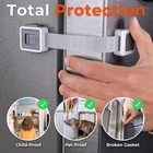 2 Pack Refrigerator Door Locks  Child Proof Fridge Lock For Kitchen Freezer