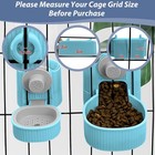 Rabbit Food   Water Dispenser  Large Capacity Gravity Guinea Pig Feeder And W   