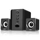 Wired Computer Speakers System Stereo Bass Subwoofer Led For Pc Desktop Laptop