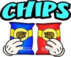 Chips Decal  choose Your Size   Concession Food Truck Vinyl Sticker M