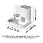 Pet Feeder Water Dispenser Set Gravity Fed Food Water Bowl Automatic Dog Cat