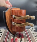 Handmade Vintage Brass Spurs With Custom Wall Spur Display