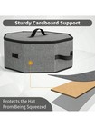 Hat Storage Box Organizer Travel Case For Women Men Cowboy Hat