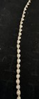 Italy Bicolor Yellow Gold Sterling Silver Twisted Herringbone Necklace 18   