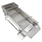 Open Box One Layer 80w Stainless Steel Linear Vibrating Screen 9mm Sifter Shaker