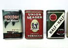6 Vint  Pocket Tobacco Tins Briggs Dill s Best  Union Leader  Velvet  Half half 