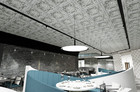 Vintage Pattern Tin Ceiling Tiles Emboss Interior Wall Panel For Cafe Pl83 10pcs