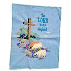 Hand Embroidered   The Lord Is My Shepherd  I Shall Not Want   Religious 14 X 17