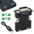 Vga To Hdmi Adapter Full Hd 1080p Audio Video Converter Laptop Pc To Tv Av Hdtv