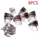  Corner Protectors Silver Corner Cabinet Protector Iron Box Silver  1 1   8pcs