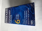 Maxell T-120 Standard Grade Video Cassette Vhs Blank Tape 6 Hours Lot Of 4 Sg2