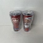 2012 Royal Caribbean Tumbler Share A Coke Holiday Santa Christmas Lot Of 2 New