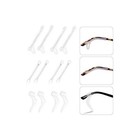 6 Pairs Silicone Anti   slip Eyeglasses Ear Grips Nose Pads Eyewear Accessories