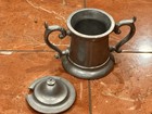 Wilton Armetal Columbia Pa Double Handle 4 5  Sugar Lid Plough Colonial Tavern