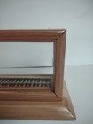 Model Trains Display Case Ho Scale  Two Tone Red Wood 