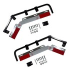 New Mud Flap Hangers Angled Steel 28  Pair With Mounting Kit Semi Truck